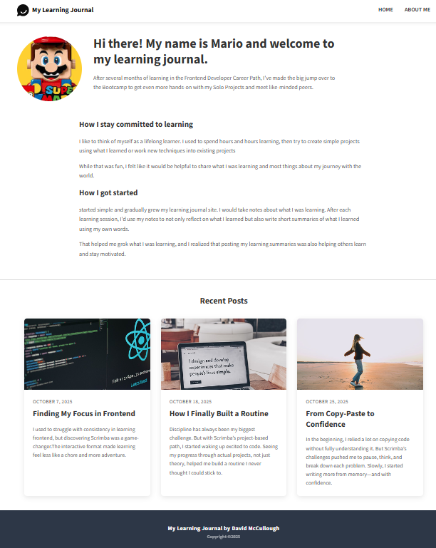 Image of Learning Journal